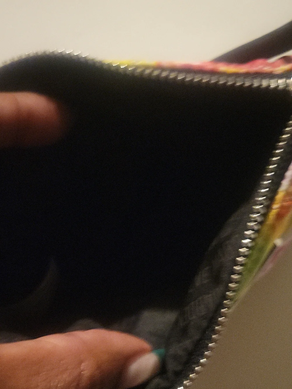 Steve Madden Rainbow Quilted Tie-Dye Wristlet